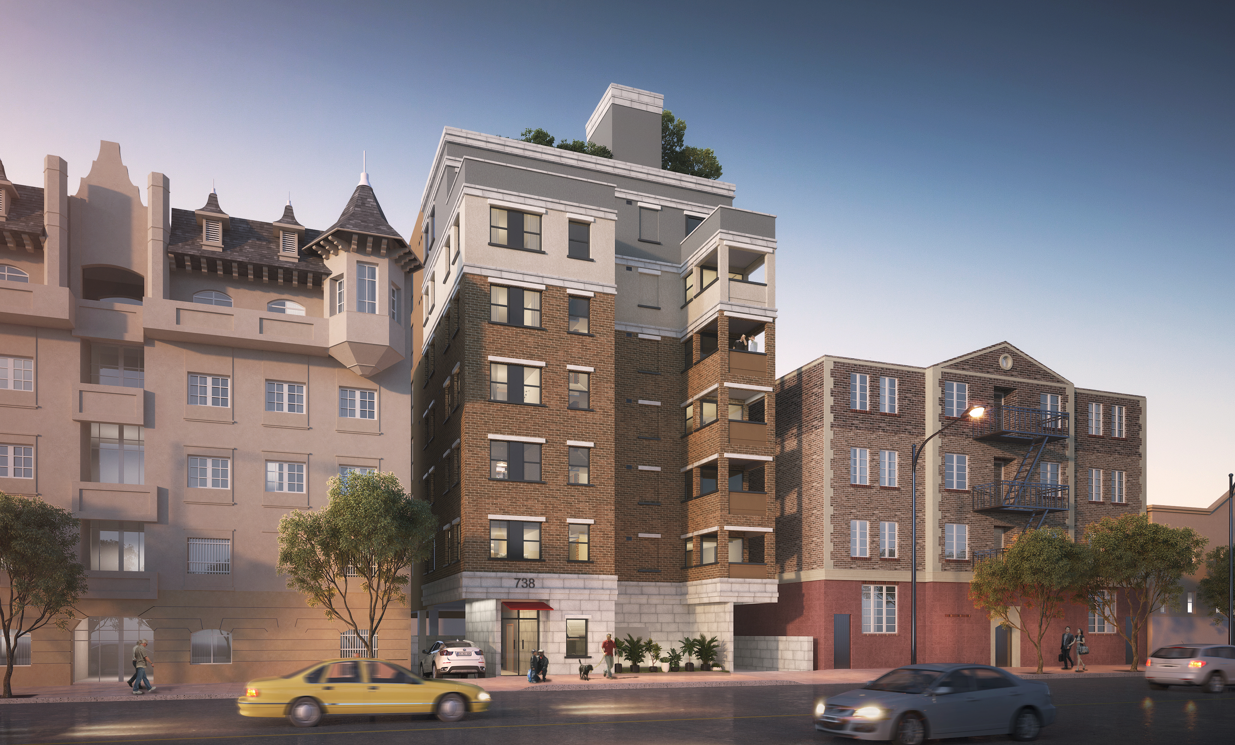 New infill takes shape at 738 S. Normandie Avenue in